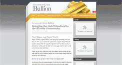 Desktop Screenshot of investmentgradebullion.com